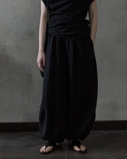 ハイウエストドレープパンツ 10012