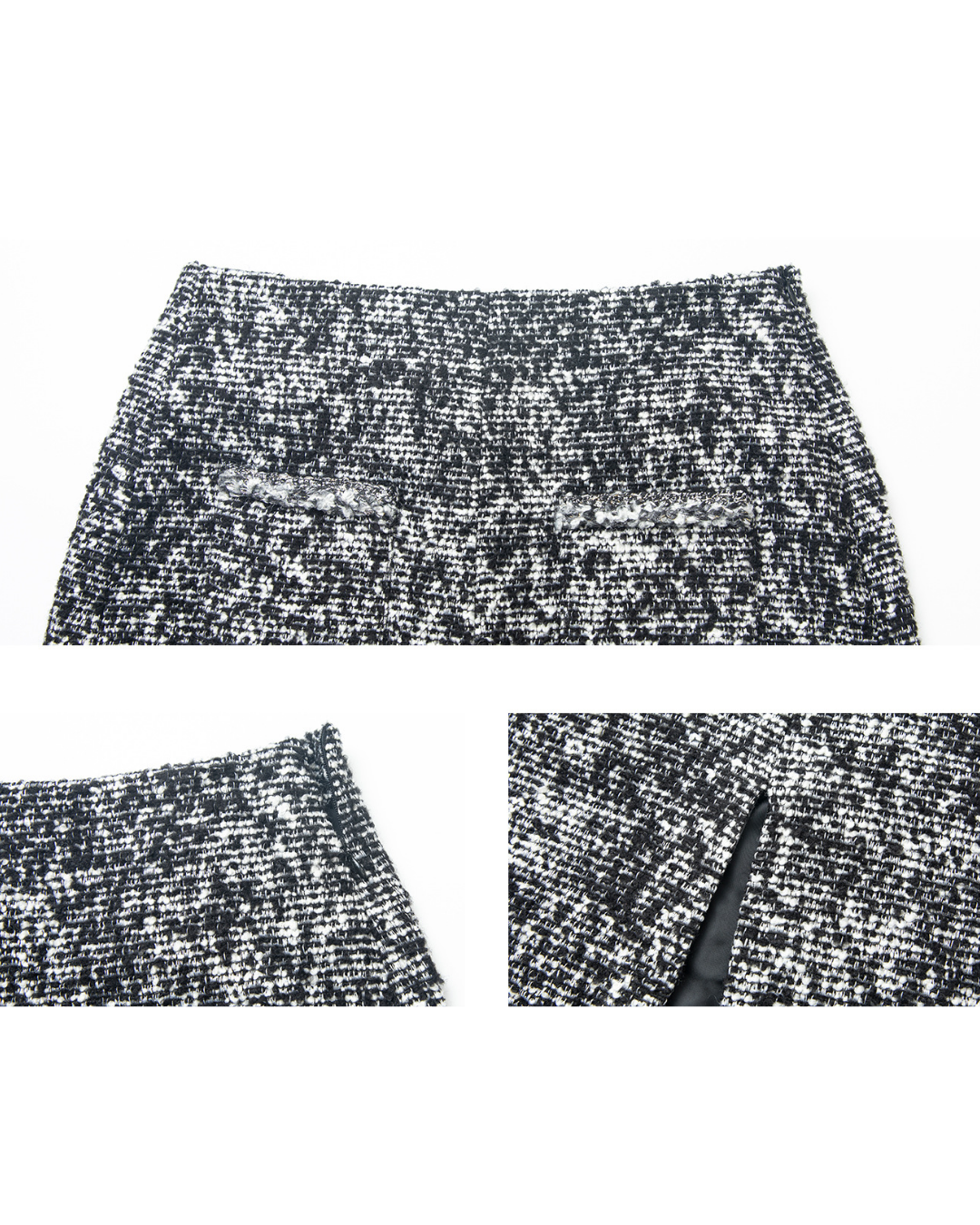 モノフォーム スリットツイードスカート 10442