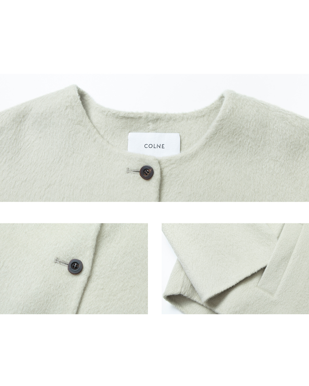 シェルネックマットショートコート 10428