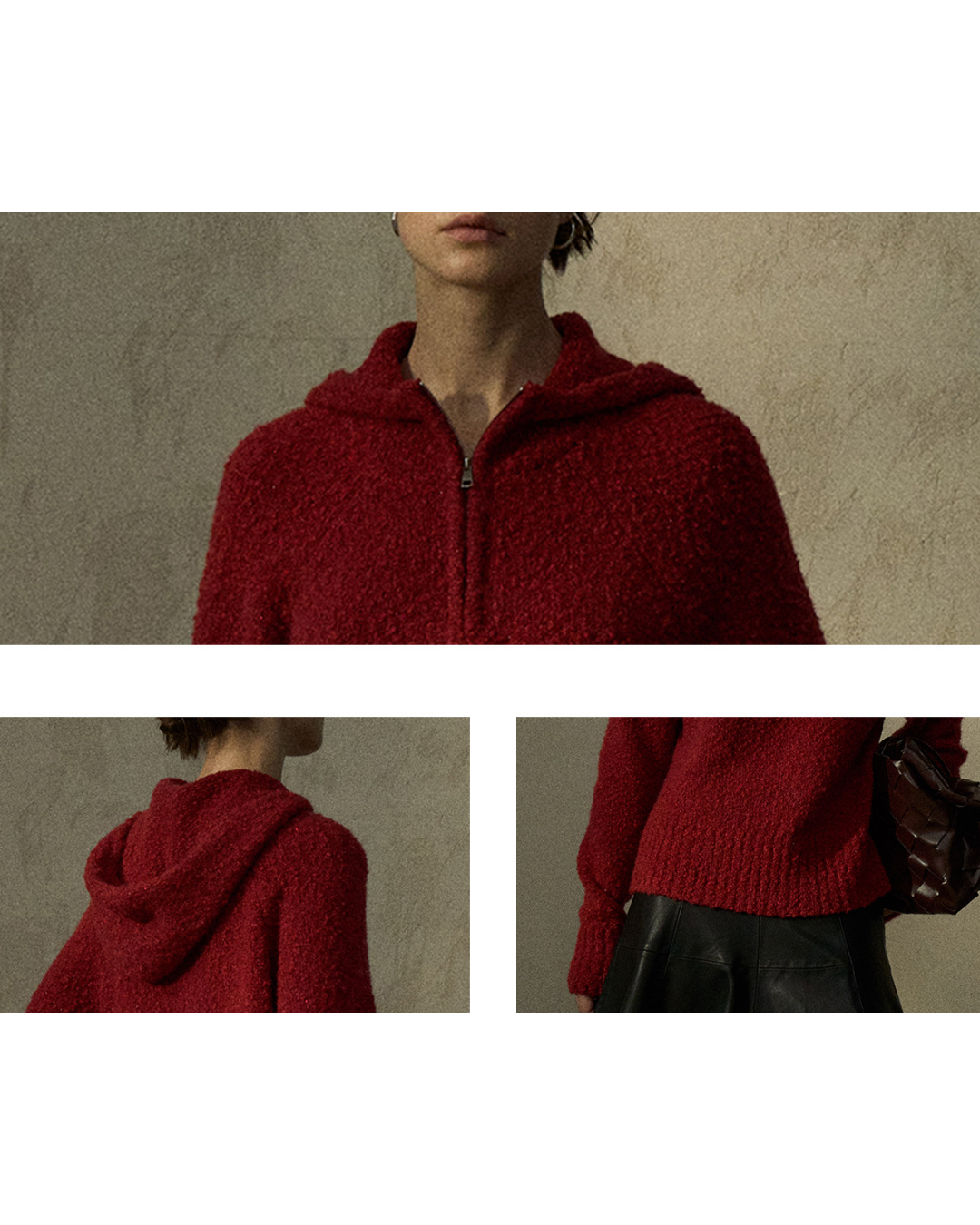 ハーフジッパーフーディープルオーバー 10278