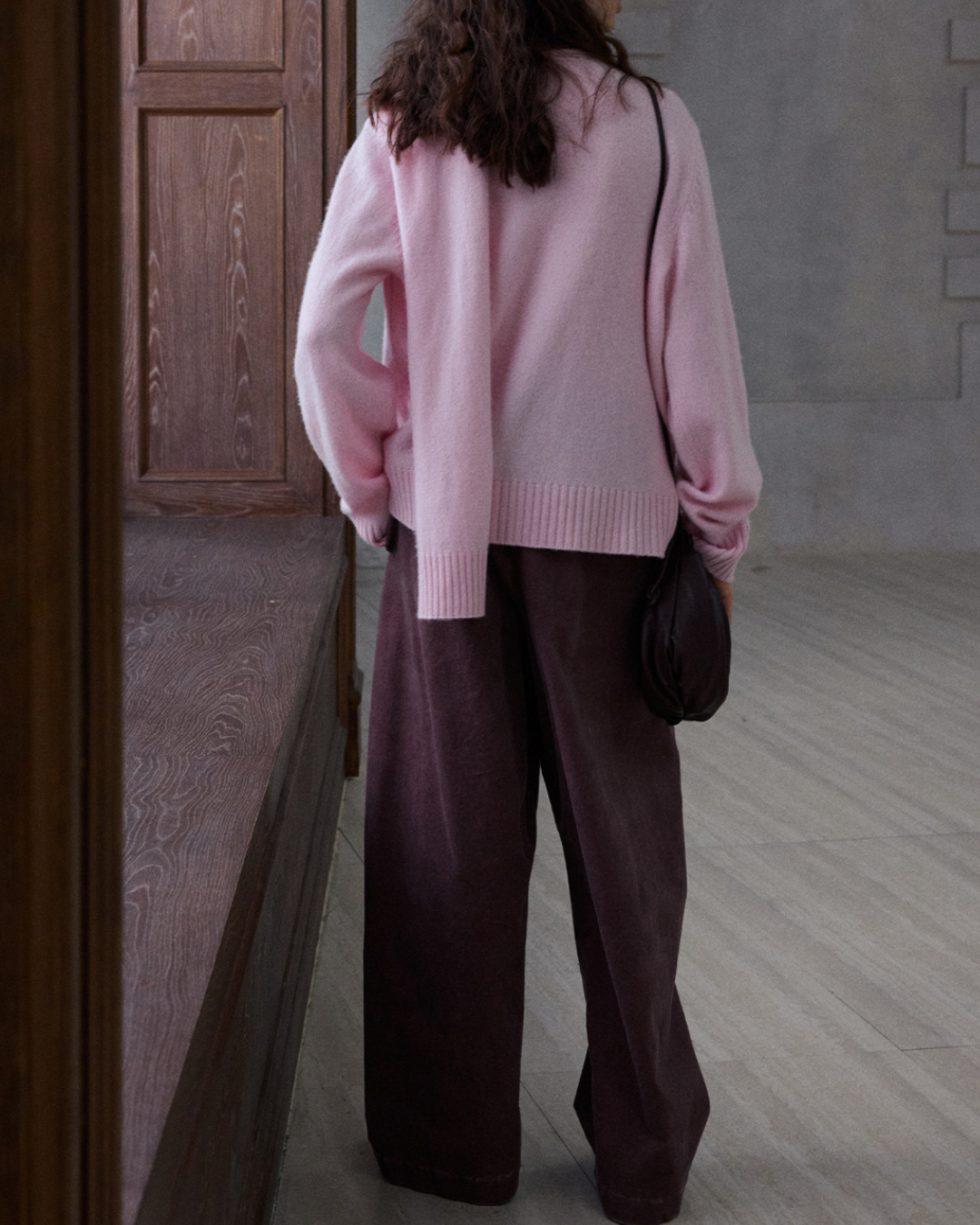 マフラーカラーニットプルオーバー 10190