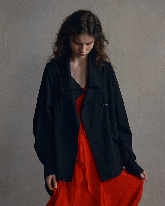 アブストラクトショートダブルブレストウェア 10557