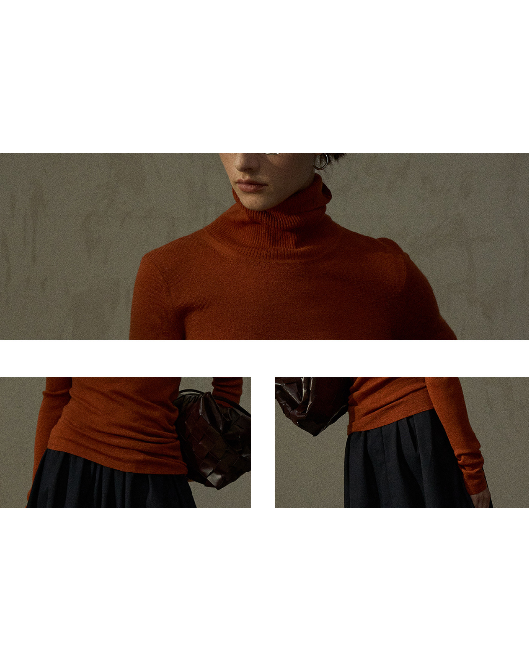 ハイネックスリムニットプルオーバー 10291