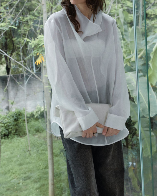 スイングカラーシアーブラウス 10054