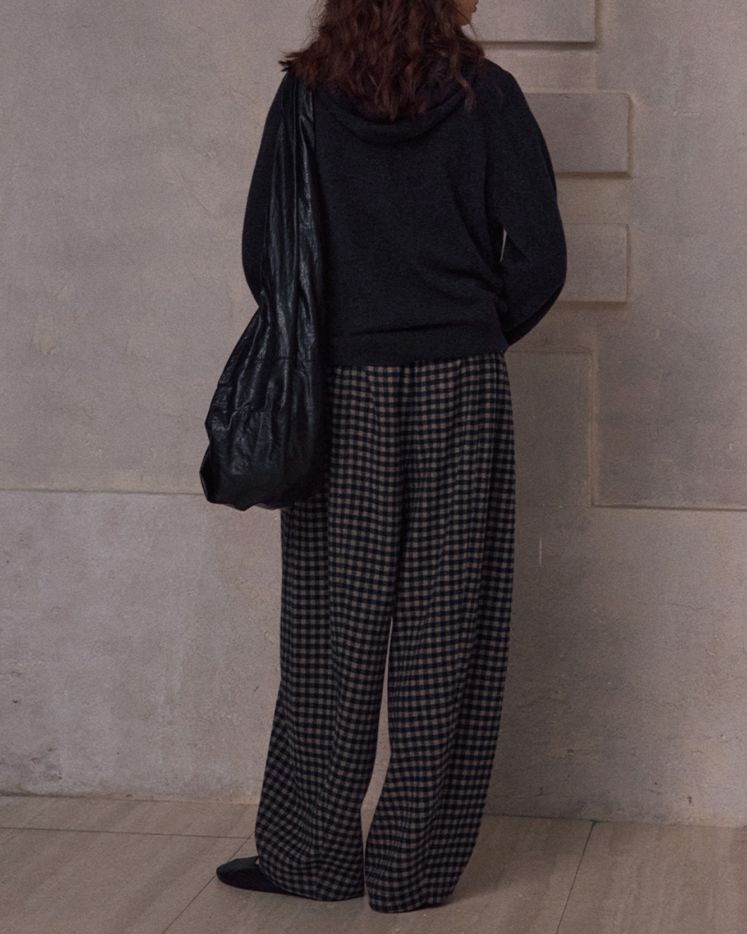 ウエストシャーリングチェック柄パンツ 10180
