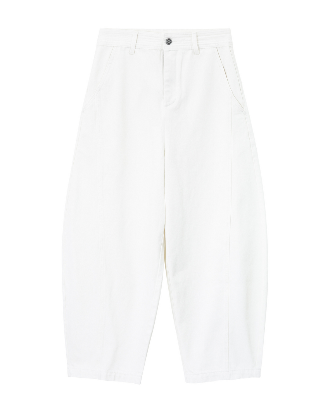 ハイウエストホワイトデニムパンツ 10055