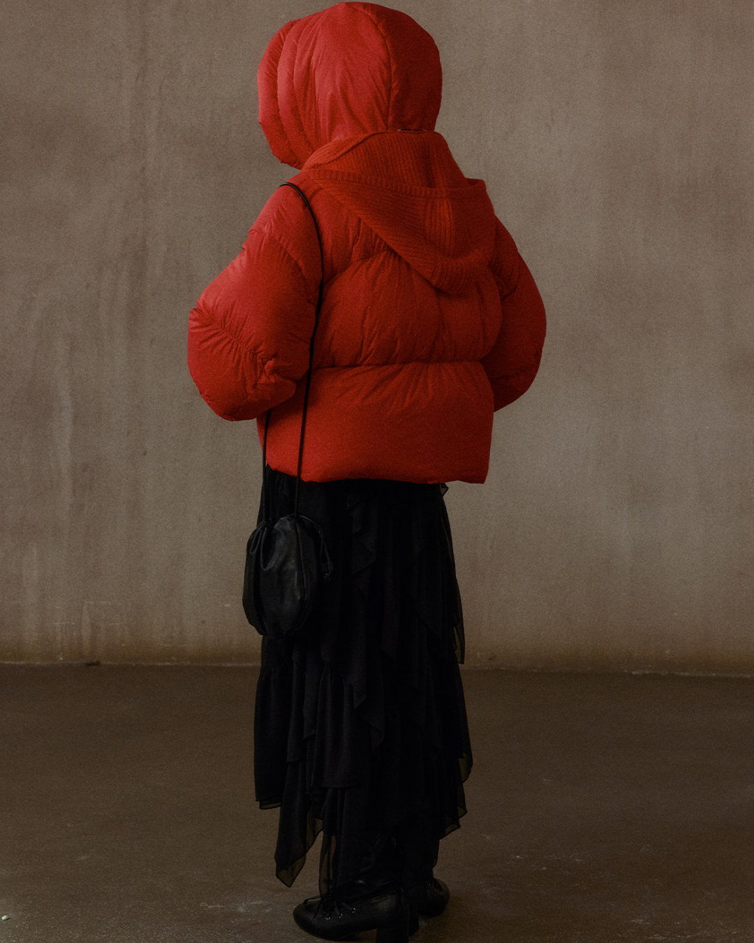 ショートフーディーダウンコート 10304