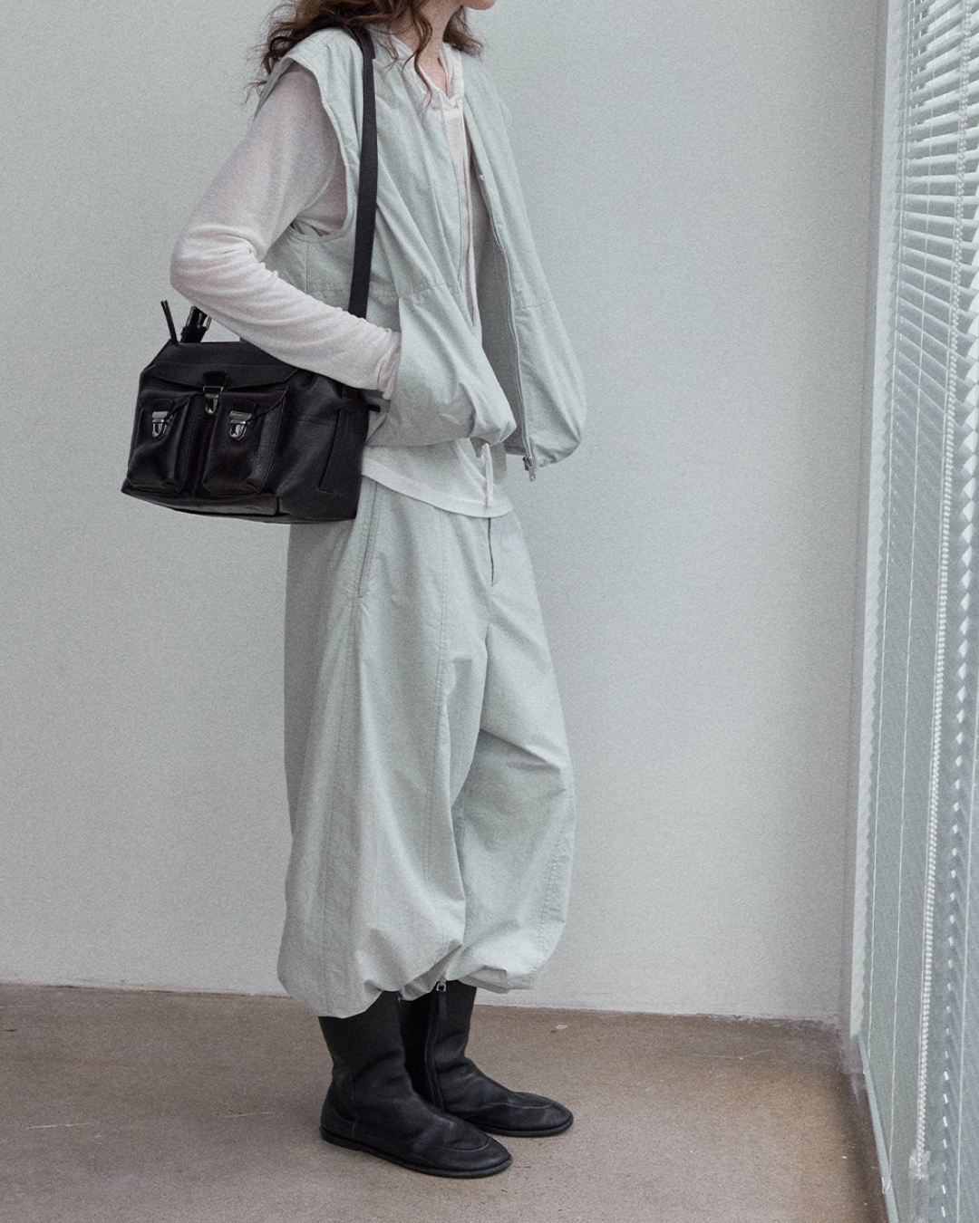 レイヤードジッパーベスト 10182