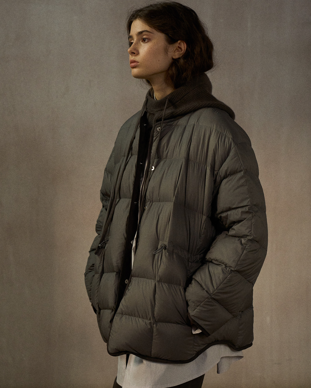 バイカラーリバーシブルダウンコート 10248