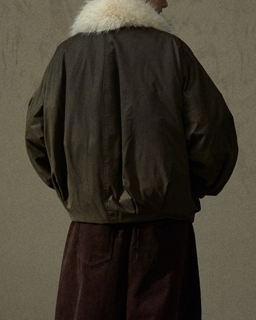 ファーカラージッパーオーバージャケット 10290