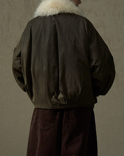 ファーカラージッパーオーバージャケット 10290