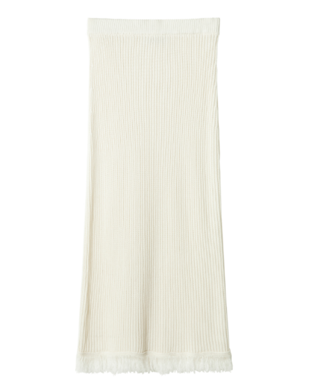 バックスリットフリンジニットスカート 10475