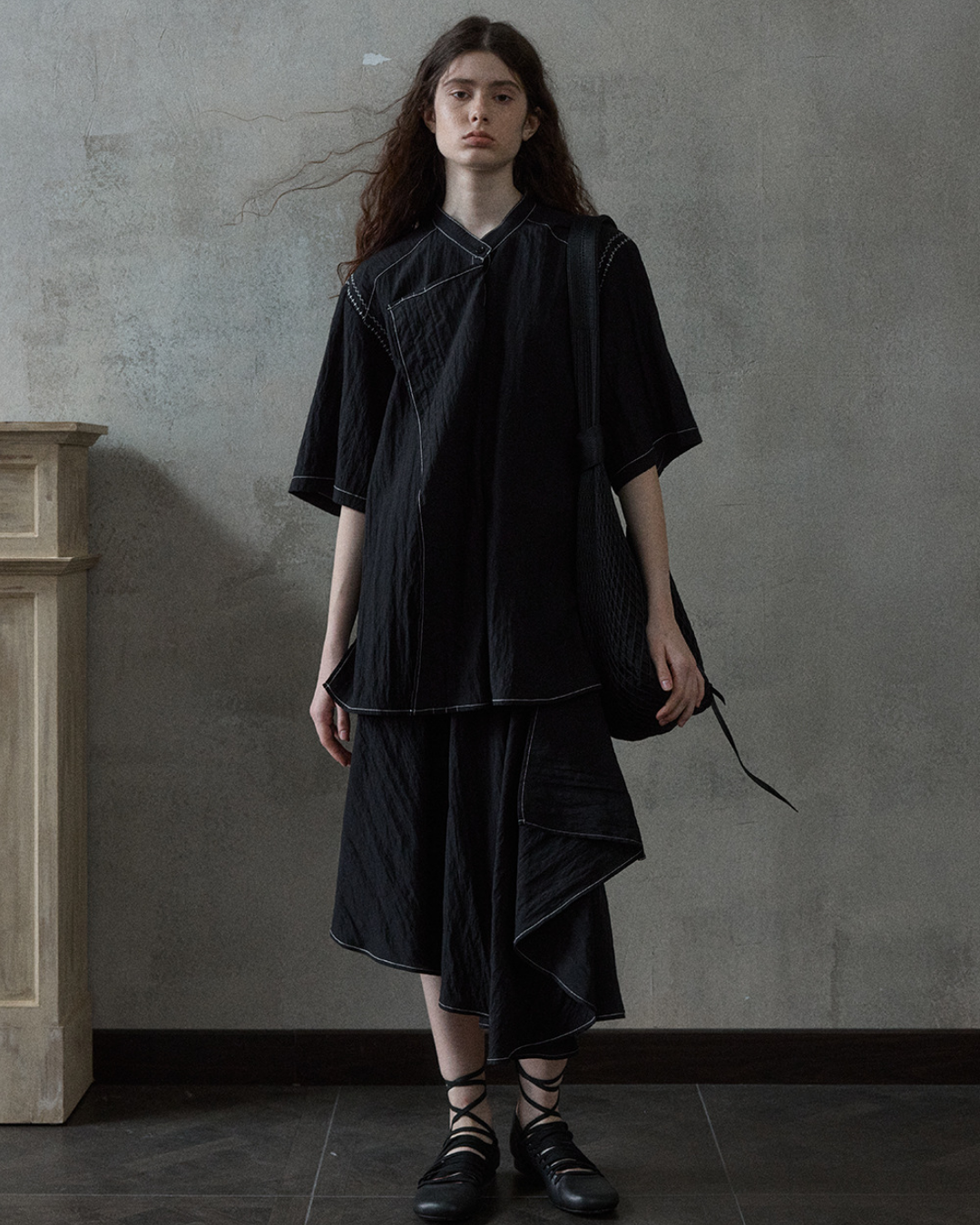 ストラクチャーイレギュラースカート 10504