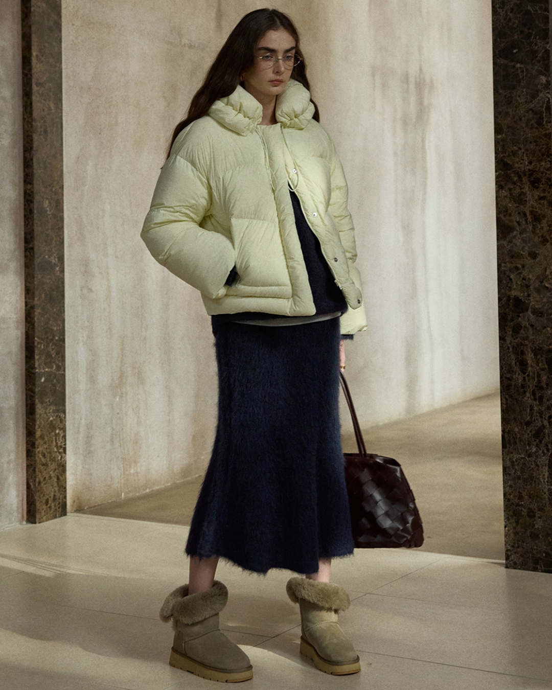 アシンメトリーフィッシュニットスカート 10402