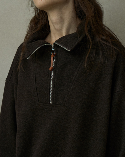 【セットアップ可能】ハーフジッパースウェットプルオーバー 10211