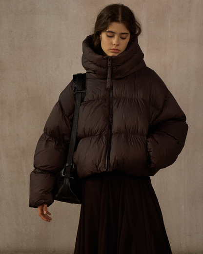 ショートフーディーダウンコート 10254