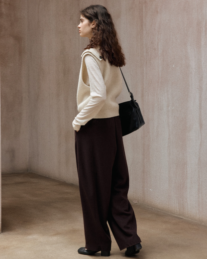 ストラクチャーショルダーニットベスト 10382