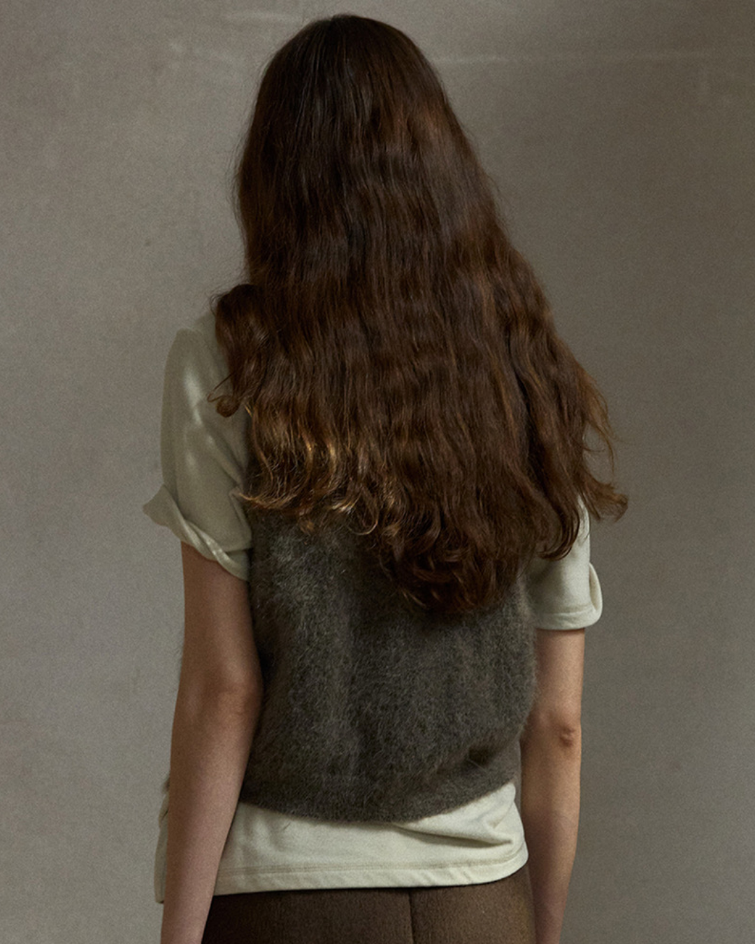 ソフトニットVネックベスト 10492