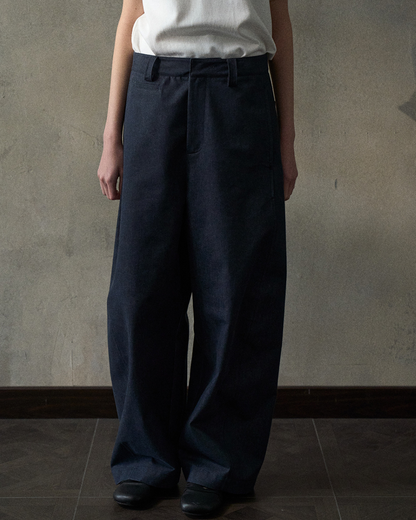 デニムカーブブレードパンツ 10346