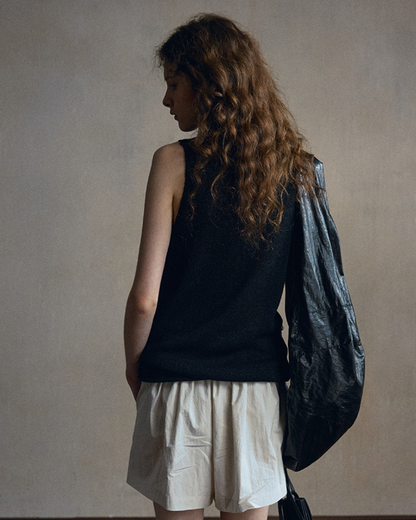 シリンダーハイネックノースリーブニット 10558