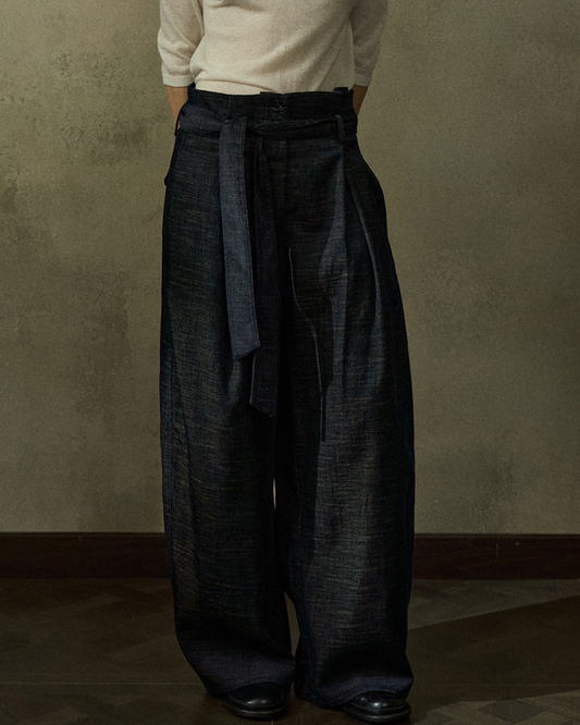 ツーカラーストラップカジュアルパンツ 10222