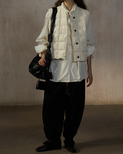 キルティングダウンジャケットベスト 10241