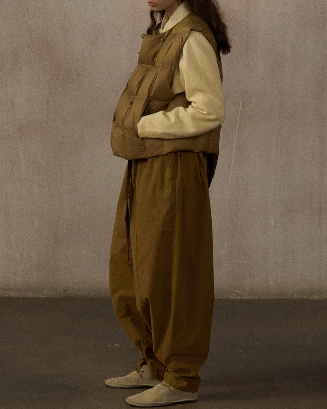 キルティングダウンショートベスト 10242