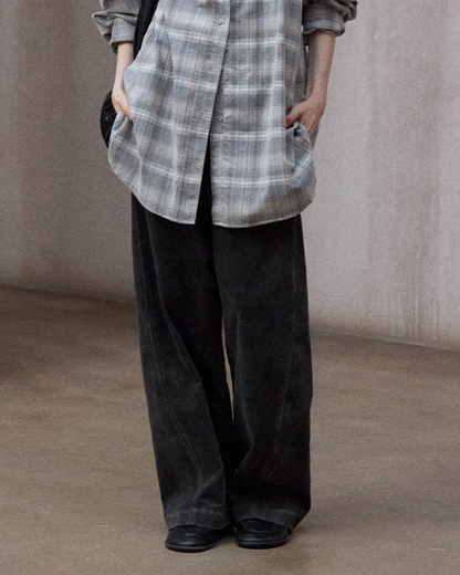 レトロウオッシュシミターカジュアルパンツ 10133