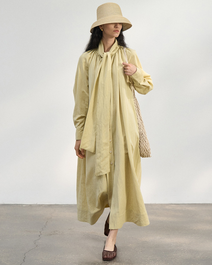 サイレントスカーフロングワンピース 10429