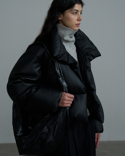 ハイネックコンパクトパファーコート 10373