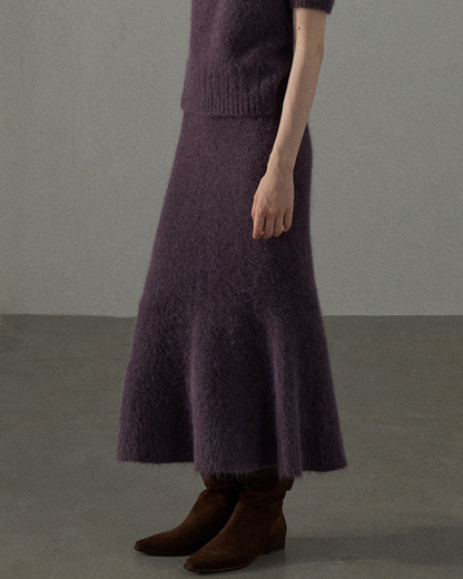 フローヘムシェイプテールニットスカート 10431