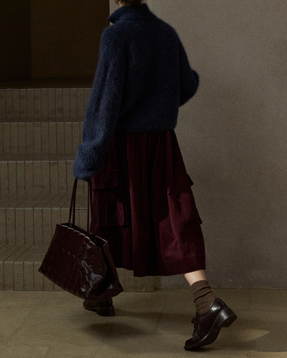 コーデュロイフレアカーゴスカート 10295