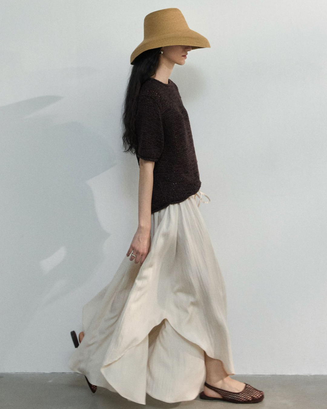 ハーフスリーブストラクチャーニット 10451