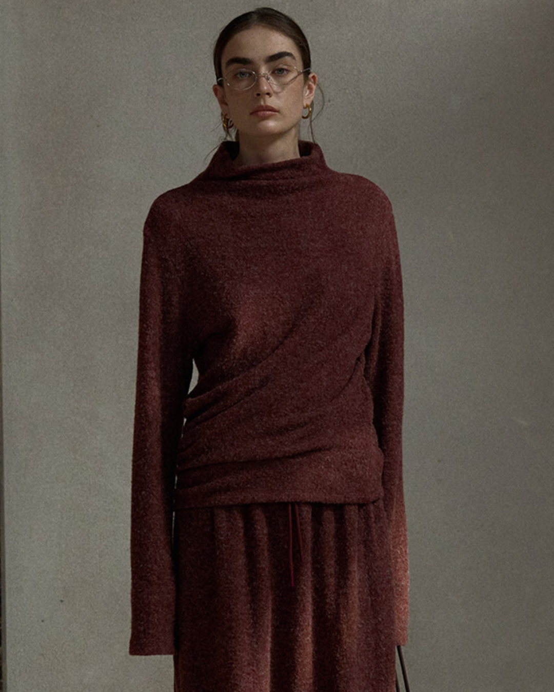 ベーシックニットハイネック 10486