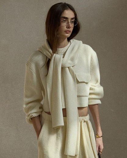 ショートレングスポケットニットプルオーバー 10483