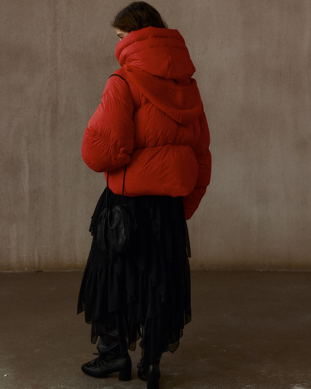 ショートフーディーダウンコート 10304