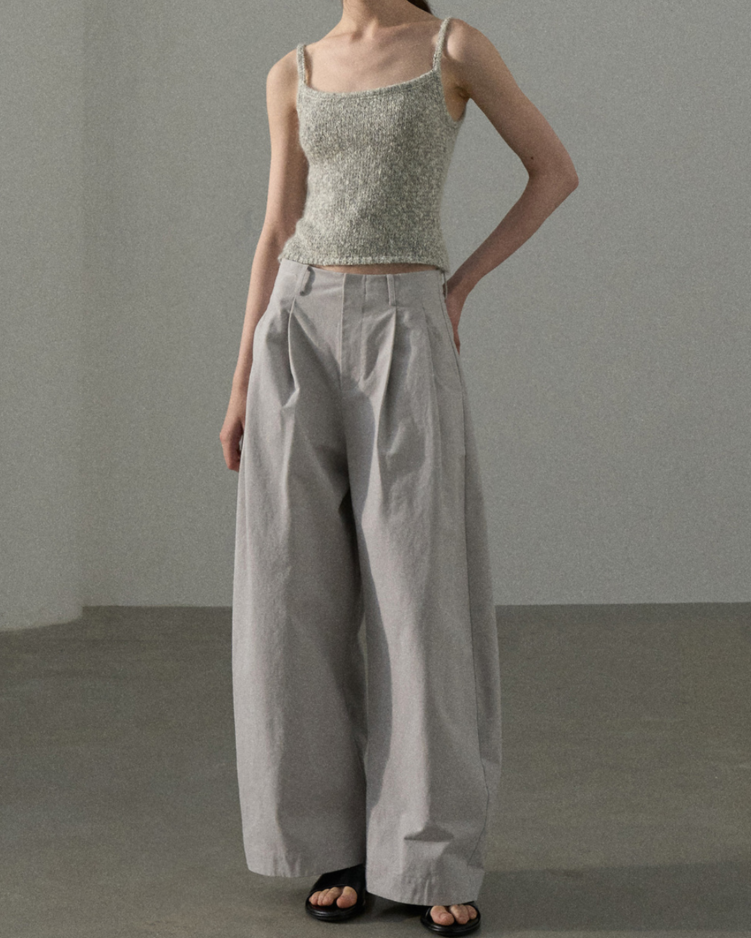 ハイウエストタックカジュアルパンツ 10229