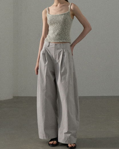 ハイウエストタックカジュアルパンツ 10229