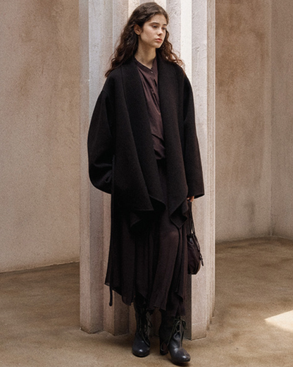 ビッグカラーデザインロングジャケット 10170