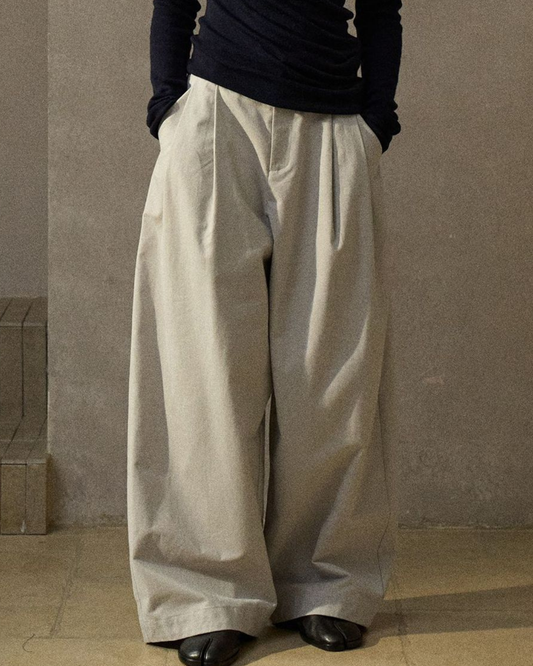 ウエストゴムワイドレッグパンツ 10302