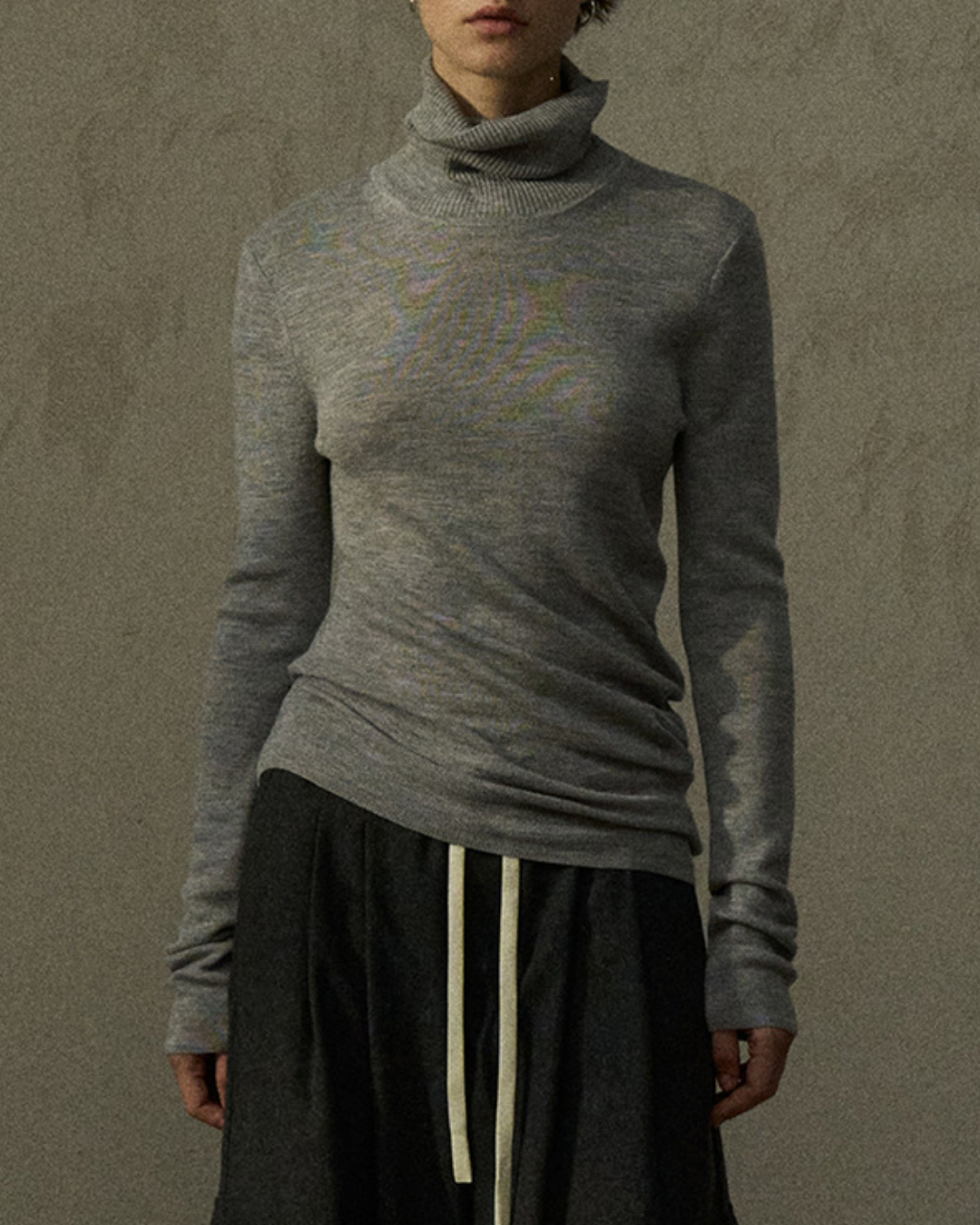 ハイネックスリムニットプルオーバー 10291