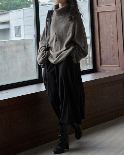 ハイカラー ルーズニットプルオーバー 10238