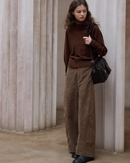 タートルネックウォームトーンニットプルオーバー 10138