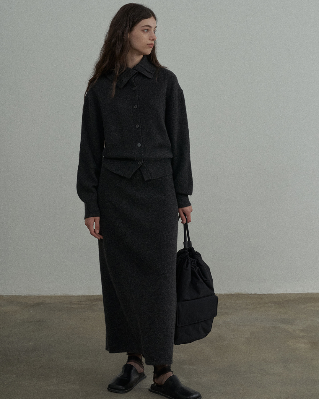 エッジハイネックカーディガン 10325