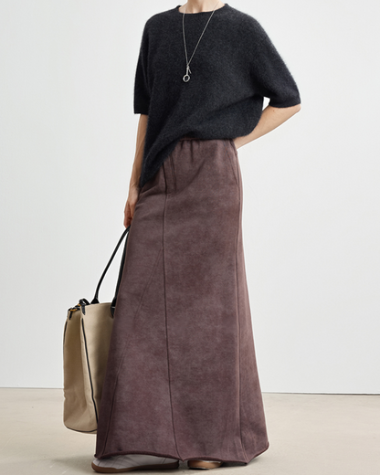 アシンメトリーデザインフレアロングスカート 10331