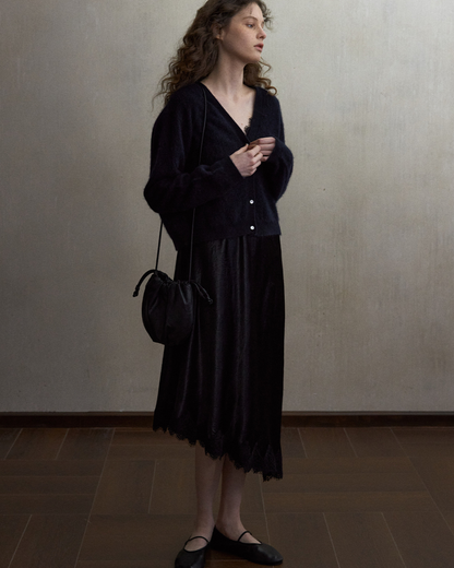 シャープショートニットカーディガン 10497