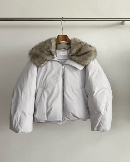 フェイクファーショートコート 10256