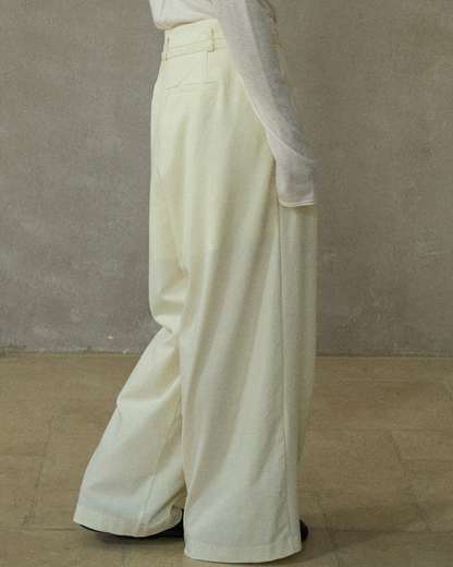 ハイウエストラップカジュアルパンツ 10209