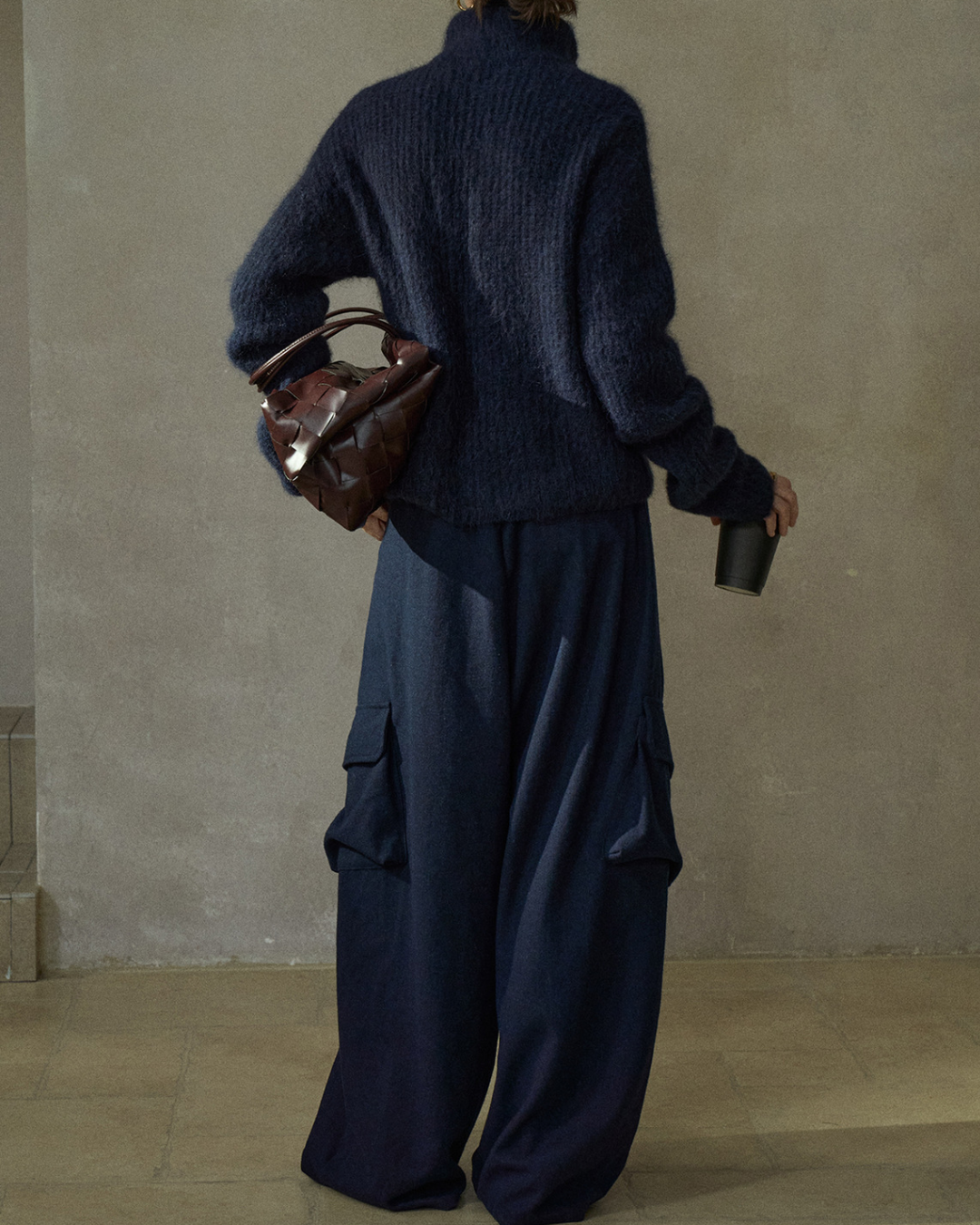 ハーフジッパーニットプルオーバー 10225