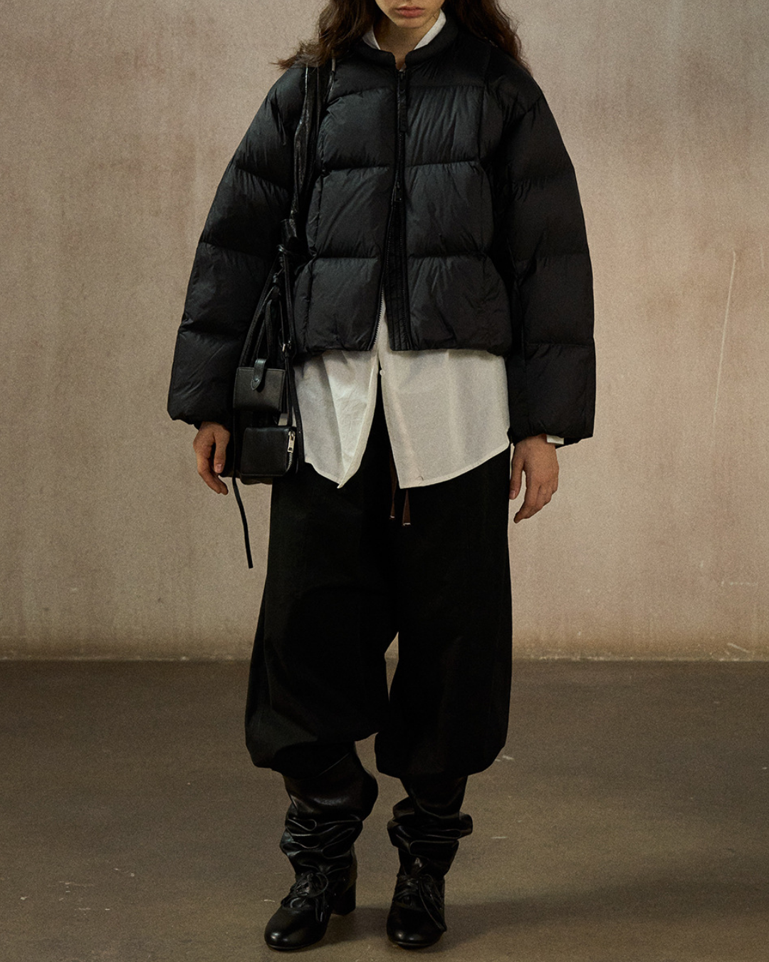 クルーネックショートコート 10274